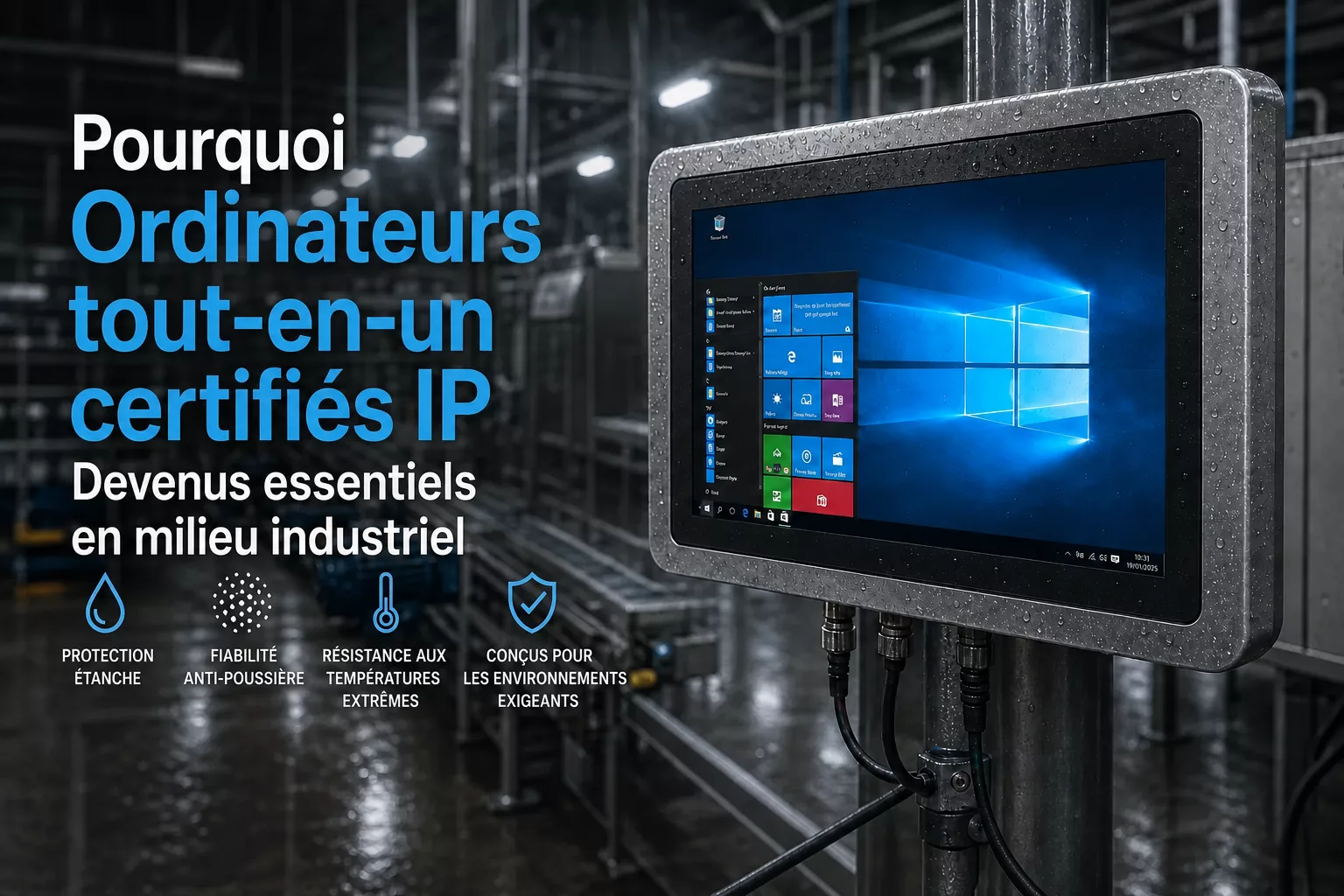 Pourquoi les PC tout-en-un avec indice IP deviennent indispensables sur le plancher d'usine industriel