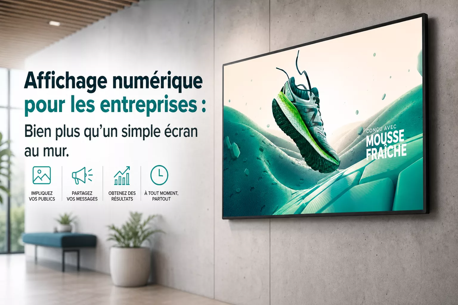 L'affichage dynamique pour les entreprises : bien plus qu'un simple écran sur un mur