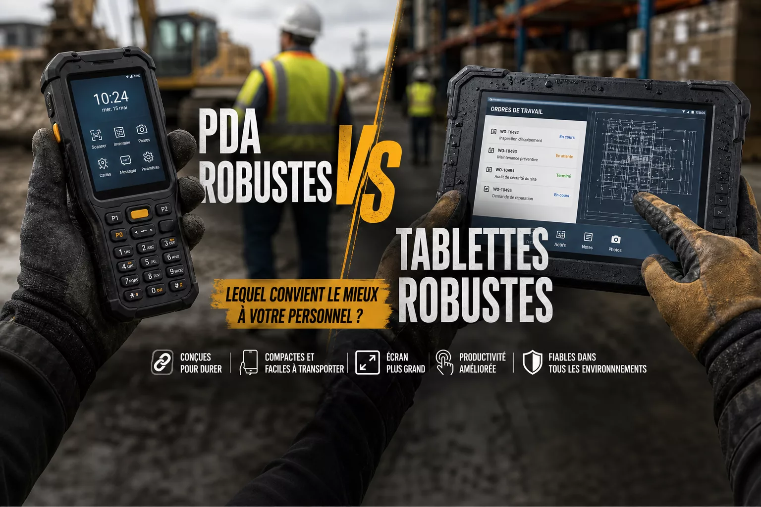 PDA renforcés ou tablettes renforcées : quelle solution choisir pour vos équipes ?